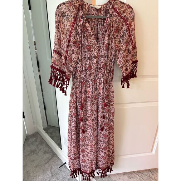 NWOT Sachin & Babi Tasseled Floral Maxi Dress, $465 XS - Picture 4 of 12